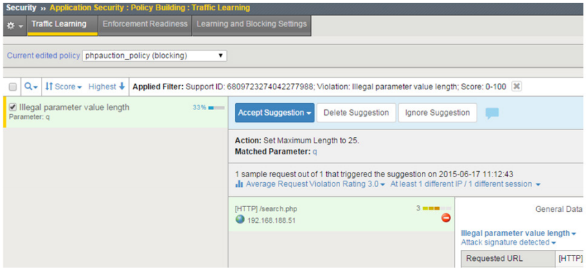 The enhanced learning GUI offers a single-page view of all learning suggestions.